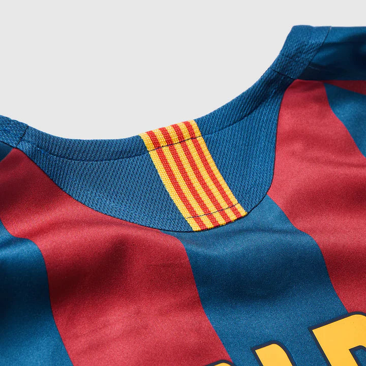 Barcelona 2006 Ronaldinho #10 Long-Sleeve Retro Jersey