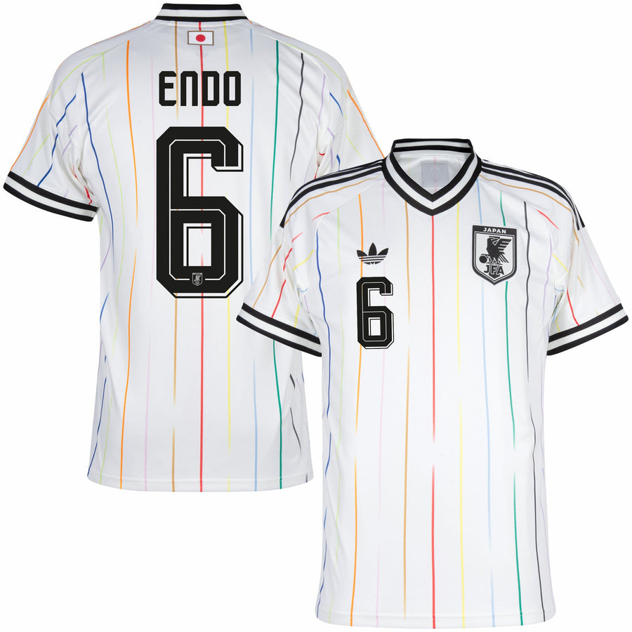 Japan Away Fan Jersey Endo 6 Shirt 2026-2027 (Official Printing) (Fan)
