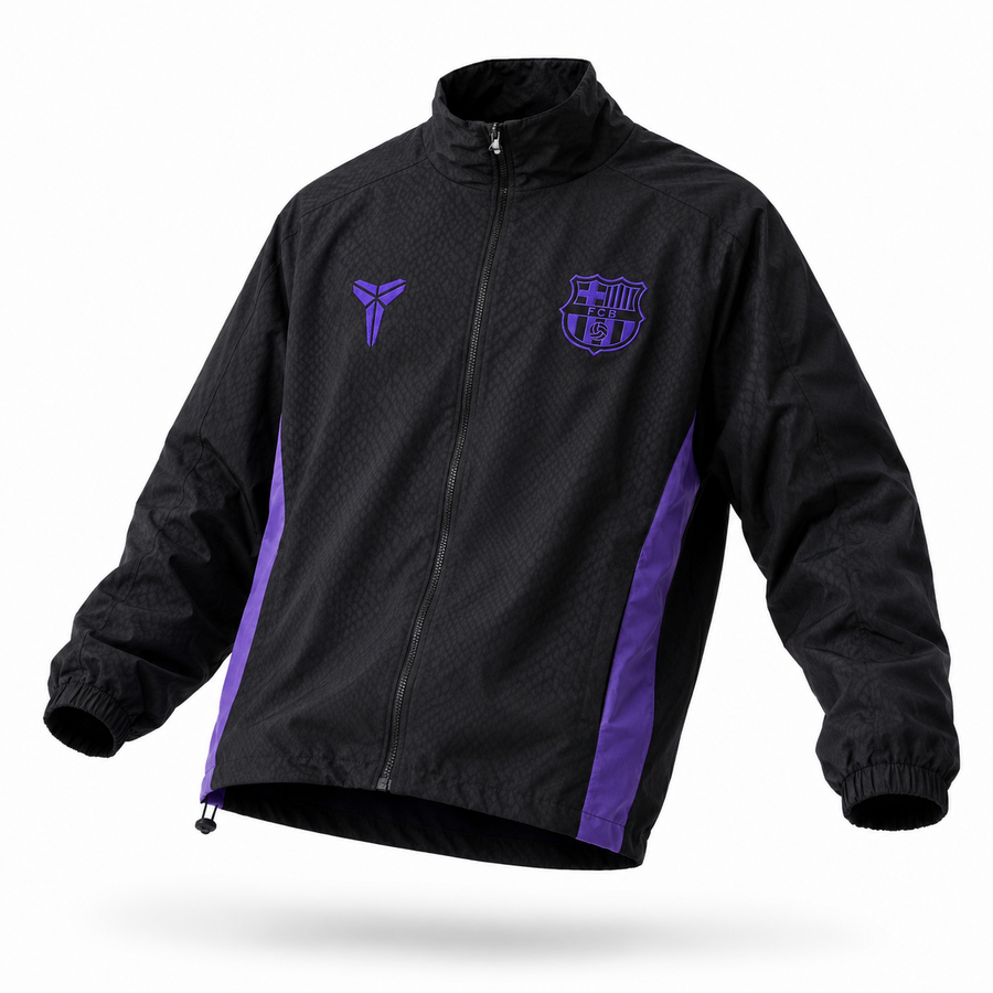 Barcelona Windbreaker Jacket - Black