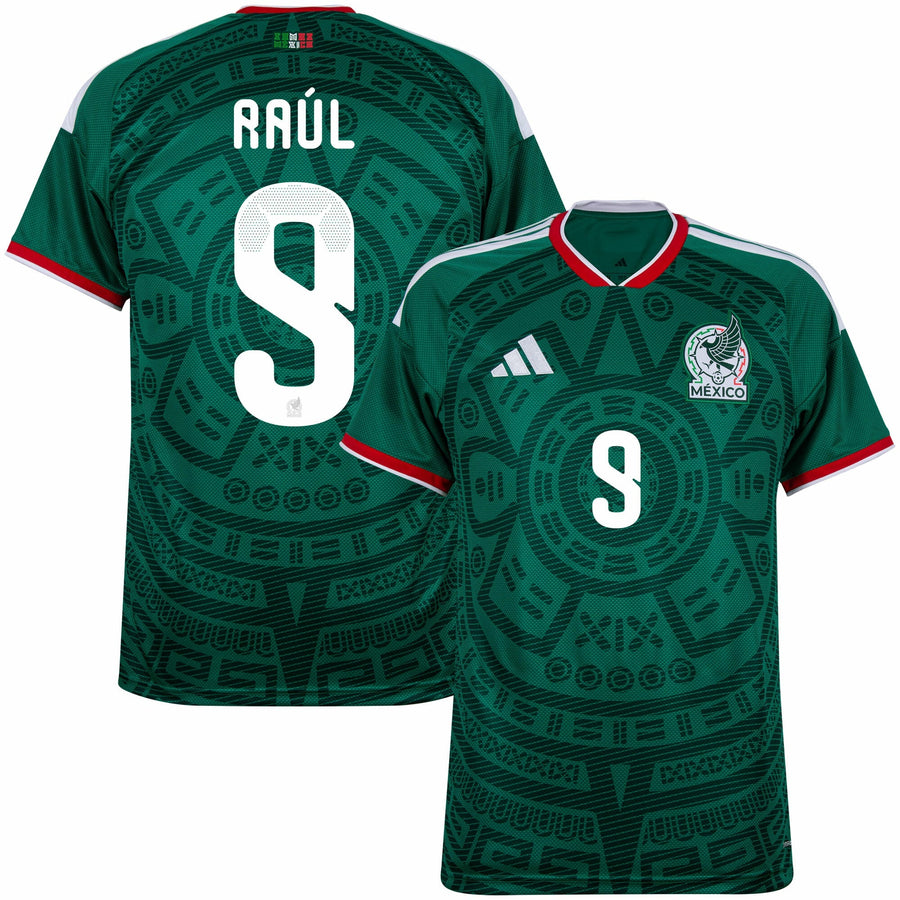 Mexico Home Fan Jersey Raúl 9 Shirt 2026-2027 (Official Printing) (Fan Version)
