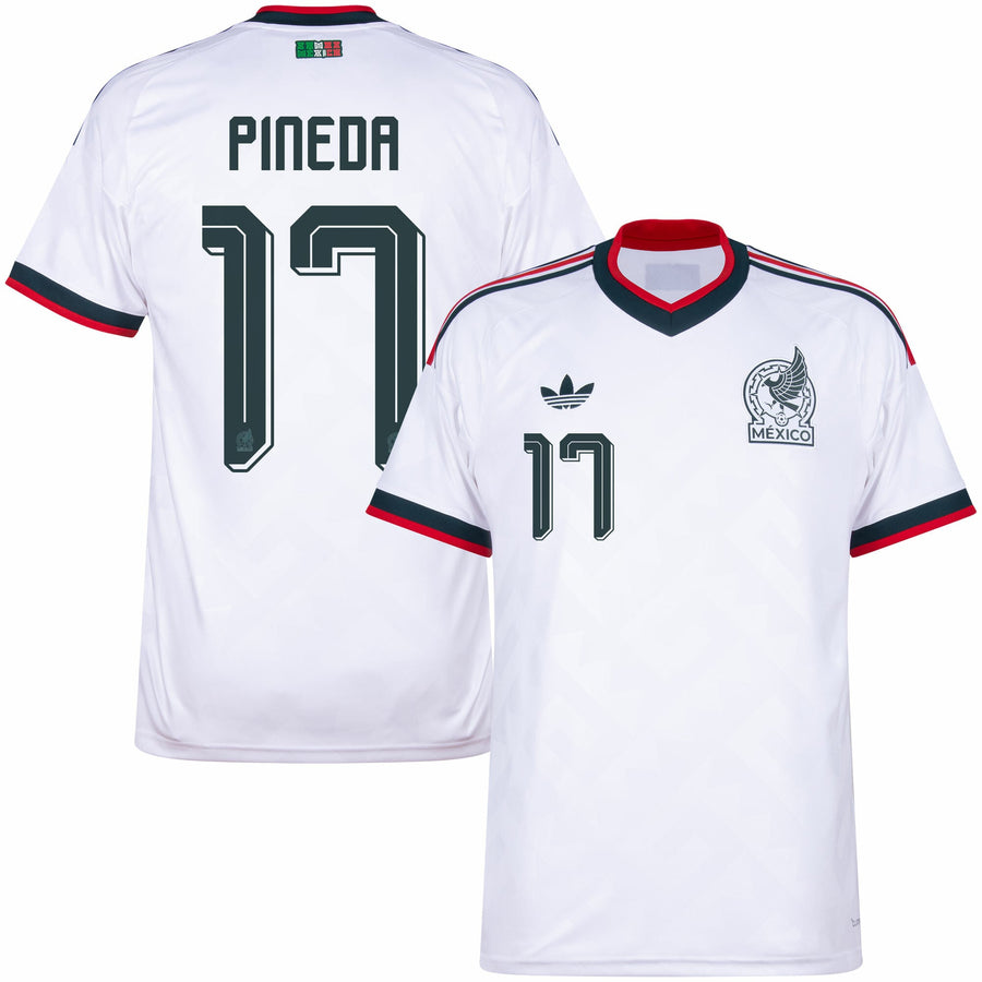 Mexico Away Fan Jersey Pineda 17 Shirt 2026-2027 (Official Printing) (Fan Version)